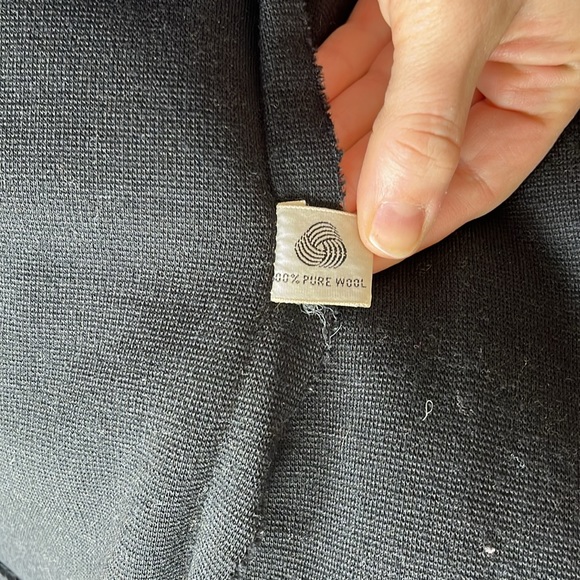 Vintage Evening gown with coat and scarf Black and Gold Lame no label Pure wool - Picture 7 of 14